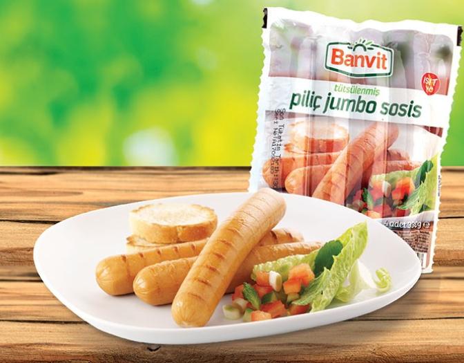 Banvit Piliç Jumbo Sosis'in besin değerlerini öğrenebilir miyim?