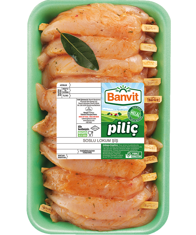 Banvit Piliç Soslu Lokum Şiş