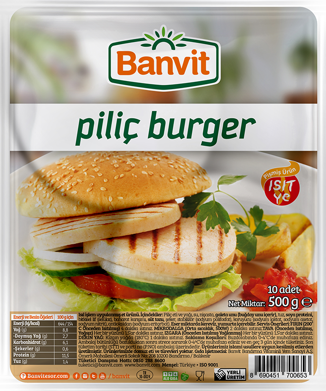 Banvit Piliç Burger 500 g
