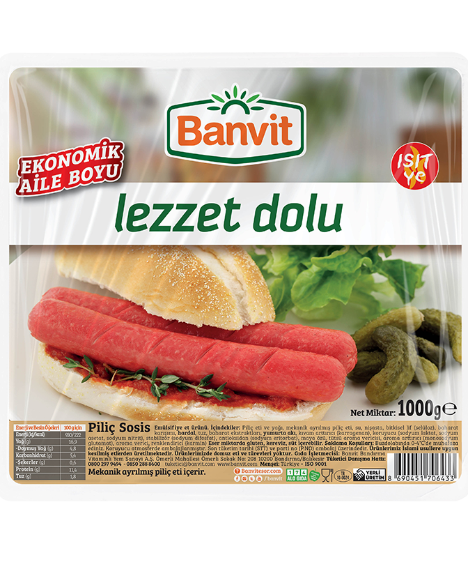 Banvit Piliç Sosis 1000 g