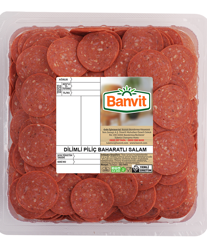 Banvit Piliç Dilimli Baharatlı Salam 1000 g