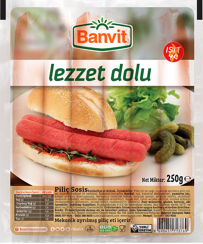 Banvit Piliç Sosis 250 g