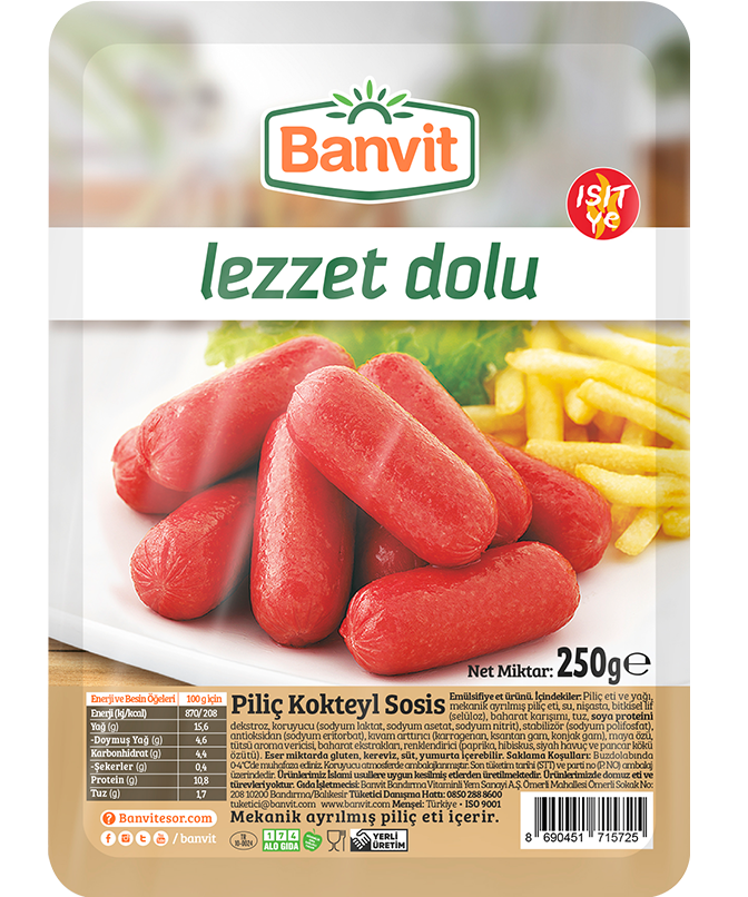 Banvit Piliç Kokteyl Sosis 250 g