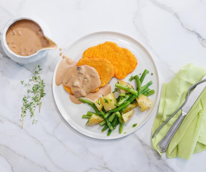 Mantar Soslu Schnitzel Görsel